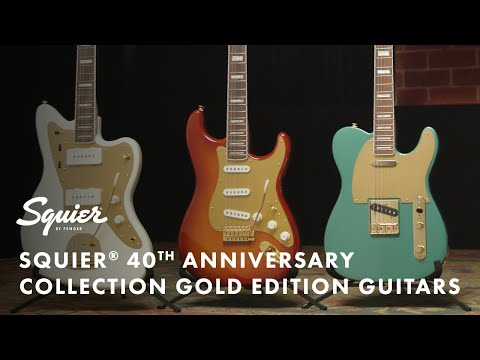 Exploring the Squier 40th Anniversary Gold Edition Guitars | Fender