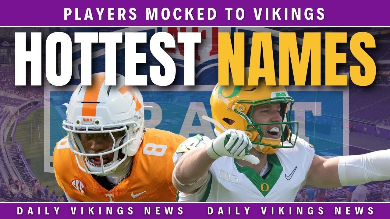 Самые обсуждаемые кандидаты в «Викинги» | Перспективные игроки драфта НФЛ 2026 года, которых связ...