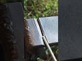 The best and perfect gap welding technique on spring iron #welding #welder #viral #trikcs