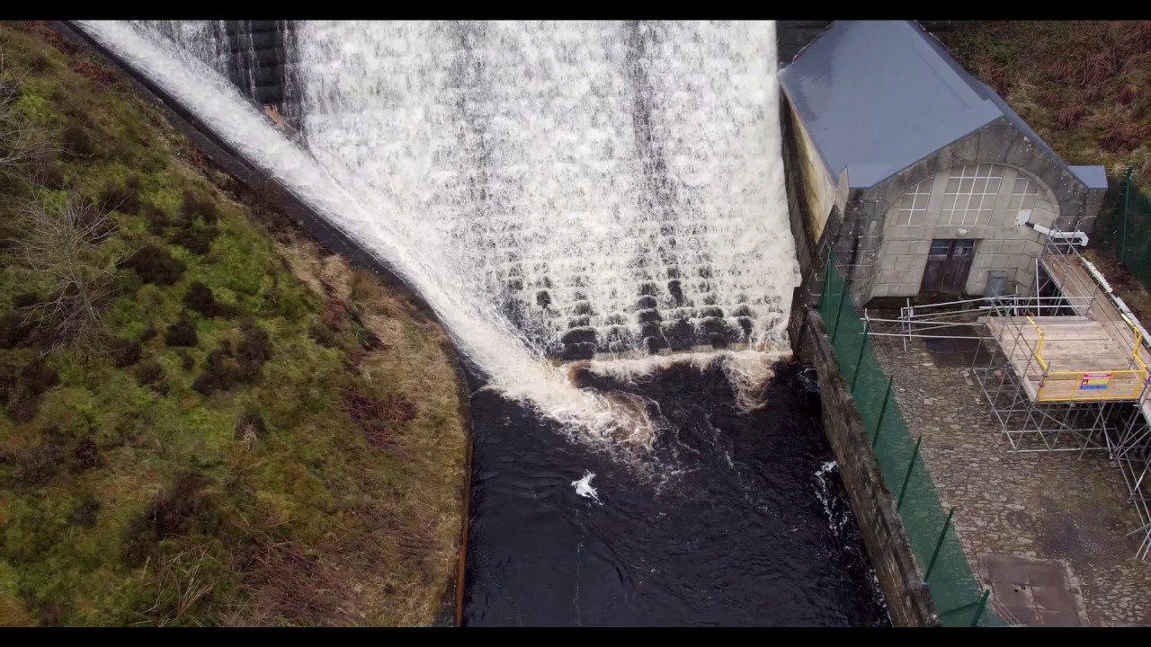 Alwen Resevoir by drone. Silent prop test footage #17