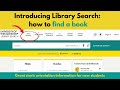 Introducing Library Search: how to find a book