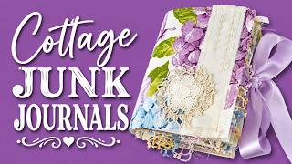 I Finally Finished These Vintage Cottage Journals! | Flip Through + Etsy Reveal