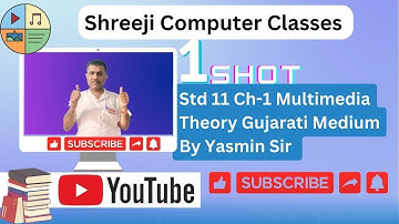 Std 11 Ch-1 Multimedia Theory Gujarati Medium By Yasmin Sir - One Shot