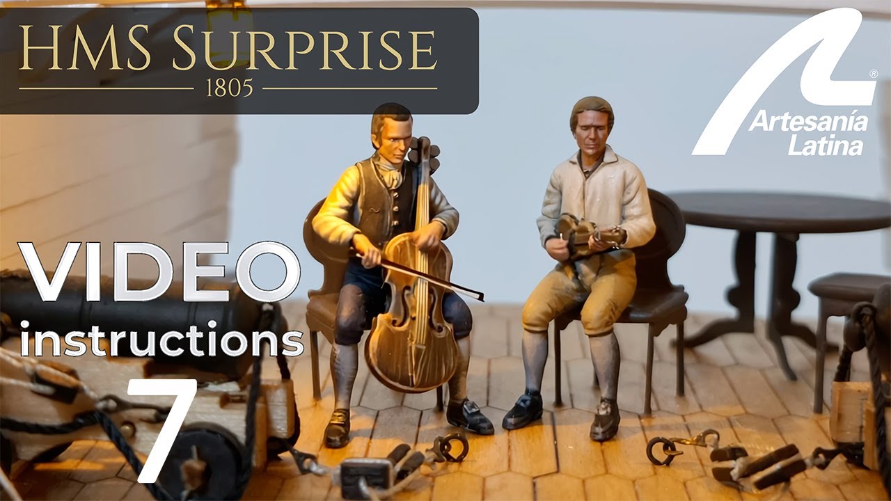 HMS Surprise 1:48 scale - Assembly INSTRUCTIONS Video 7