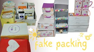 Tips for fake packing order🦋👈#paper squishy#trending 