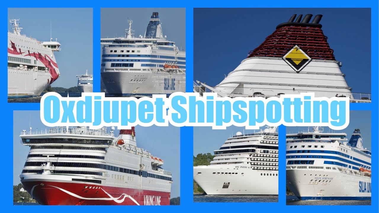 Shipspotting in Oxdjupet | Cruiseferries and cruise ships!