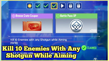 Call Of Duty Mobile Kill 10 Enemies With Any Shotgun While Aiming Task Complete