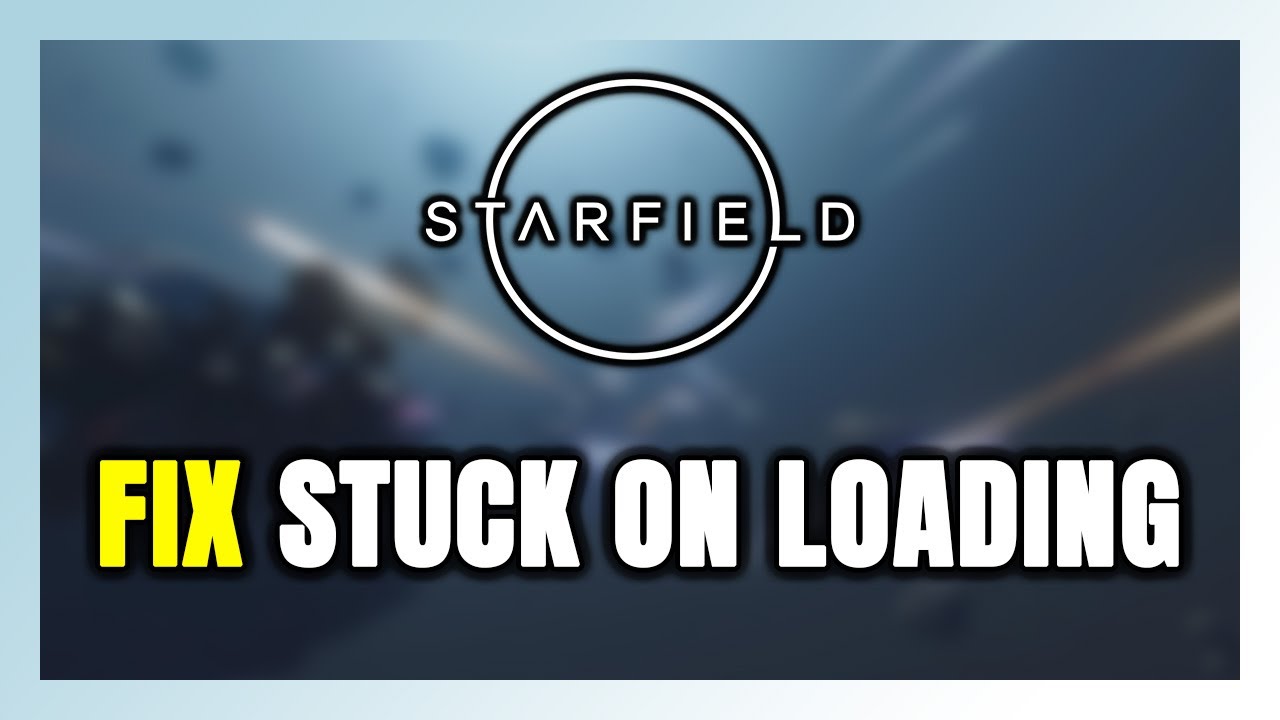 How to FIX Starfield Stuck on Loading Screen / Not Loading - YouTube