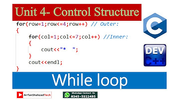 Control Structure Do-While Loop & Nested Loops in C++ | | Class 12 ICS Part 2 Malakand Board