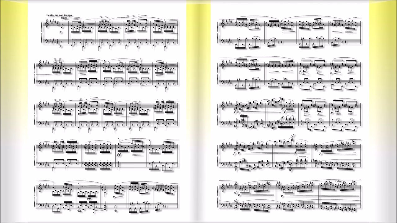 D Score 楽譜 別れの曲 ショパン Op 10 3