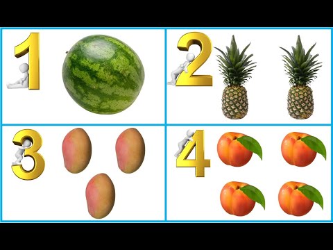 Learn 1 to 10 Numbers & Fruit Names -3 | 123 Number | 1234 Counting for Kids | Kids Videos For Kids