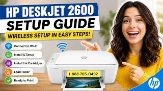 HP DeskJet 2600 Wireless Printer Setup for Beginners