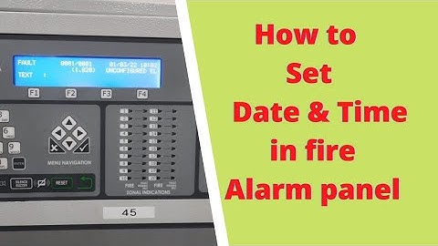 How to Set Date and Time of  Fire Alarm Panel || #firealarm #zeta #alarmsystem || zeta fire Alarm ||