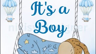 Baby announcement video | It’s a boy announcement video | Birth announcement | Gender reveal video