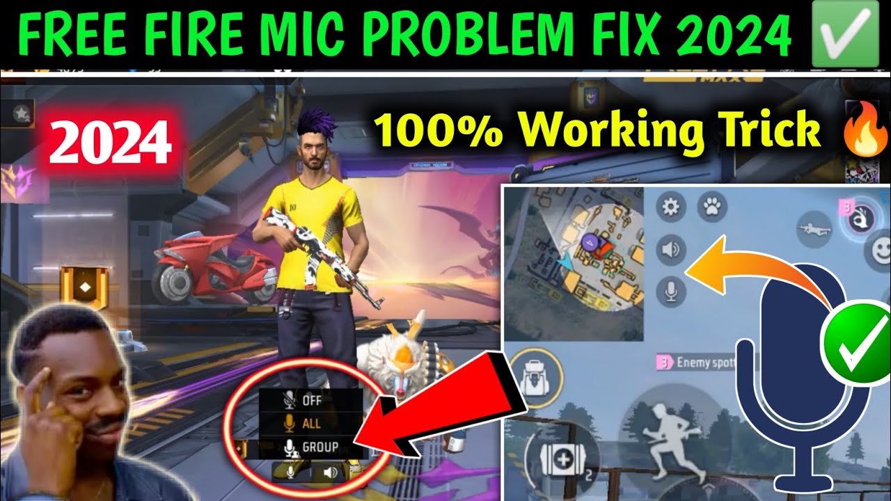 How To Fix Mic Problem In Free Fire Max | Free Fire Mic Not Showing Problem | Free Fire Mic Not On