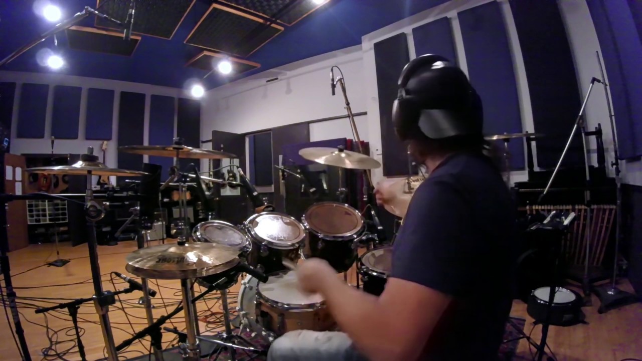 Edge of Paradise - Humanoid drum cam studio recording by John Chominsky