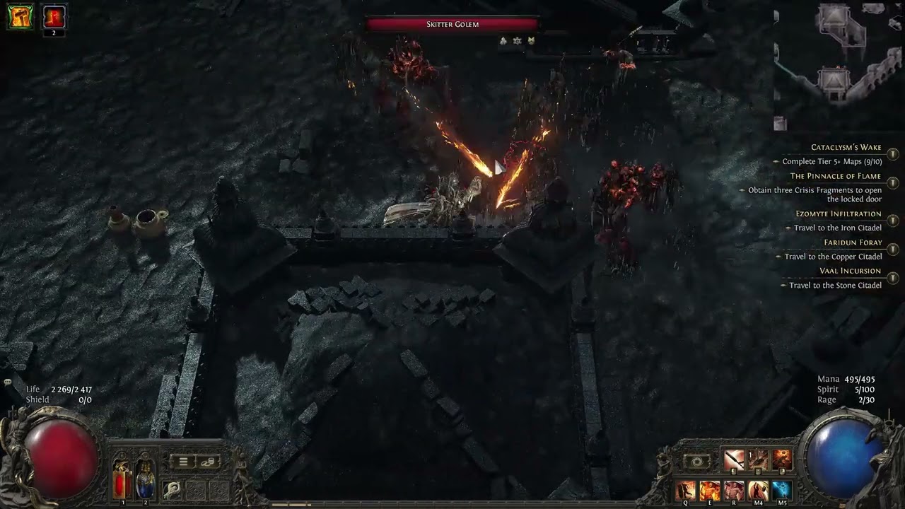 Path of Exile 2 FIREMACESTRIKE WARRIOR  t10