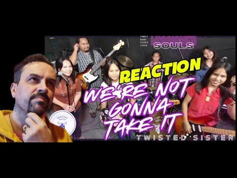 We're Not Gonna Take It by Twisted Sister  MISSIONED SOULS - family band studio cover REACTION
