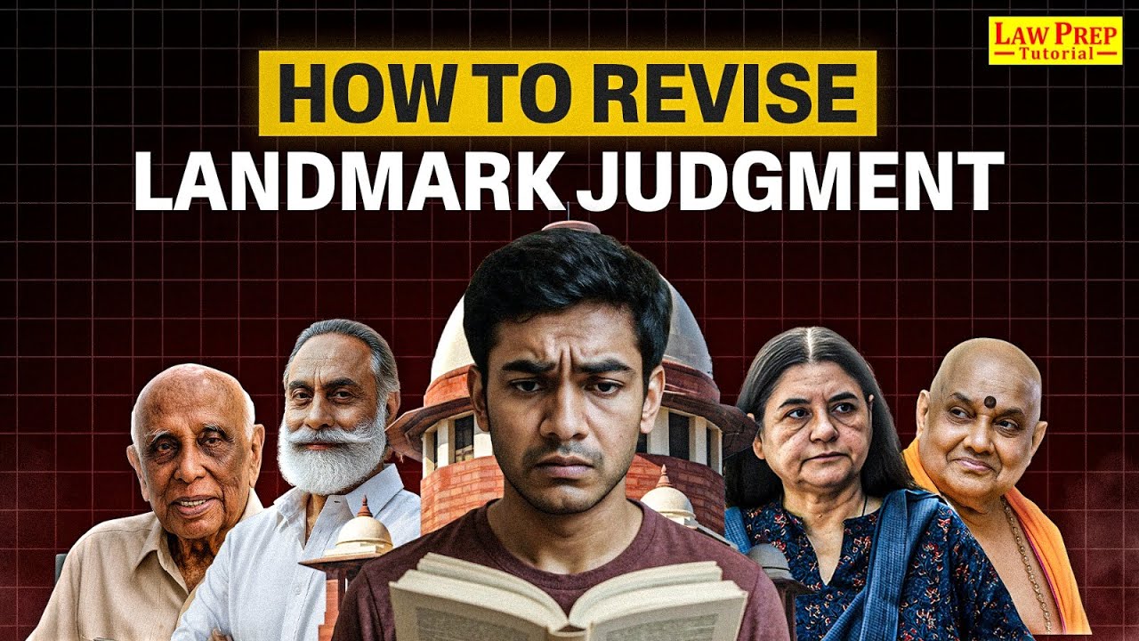 How to Revise Landmark Judgments? Imp Landmark Judgments for CLAT PG 2026 | CLAT PG Preparation