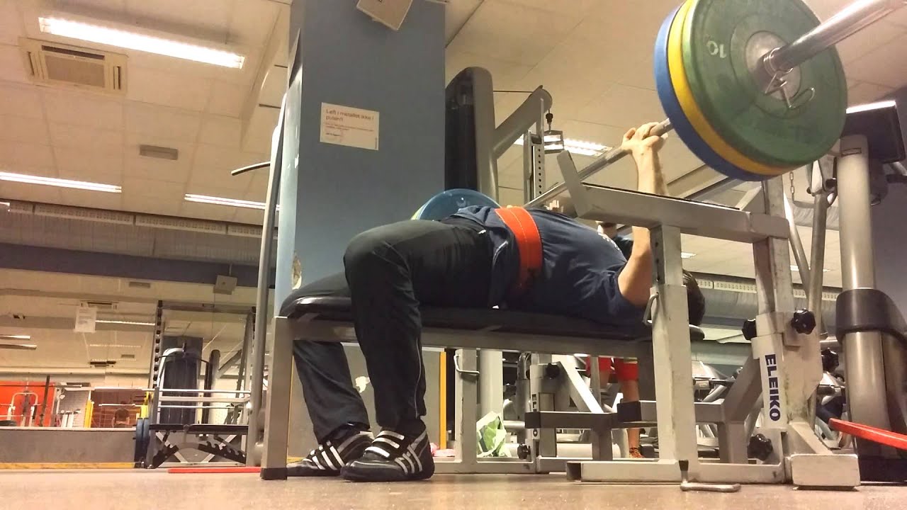 110 kg / 242 lbs x 1 bench press PR YouTube