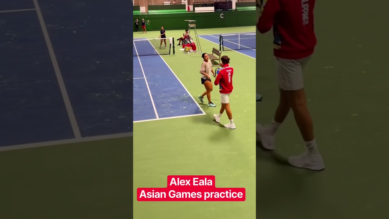 Alex Eala Putting in the Work at the Asian Games 🇵🇭🎾 🎥 Credit: Asian Tennis Federation #shorts