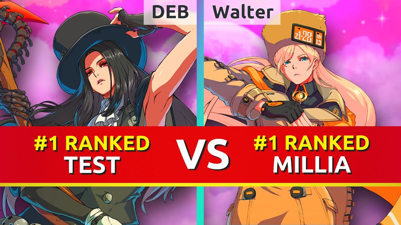 GGST ▰ DEB (#1 Ranked Testament) vs Walter (#1 Ranked Millia). Guilty Gear Strive