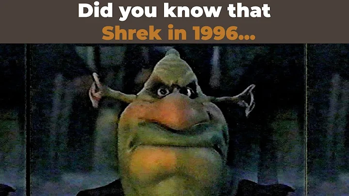 Did you know that Shrek in 1996... / Lost shrek 1996 ‘i feel good’ test footage partially found