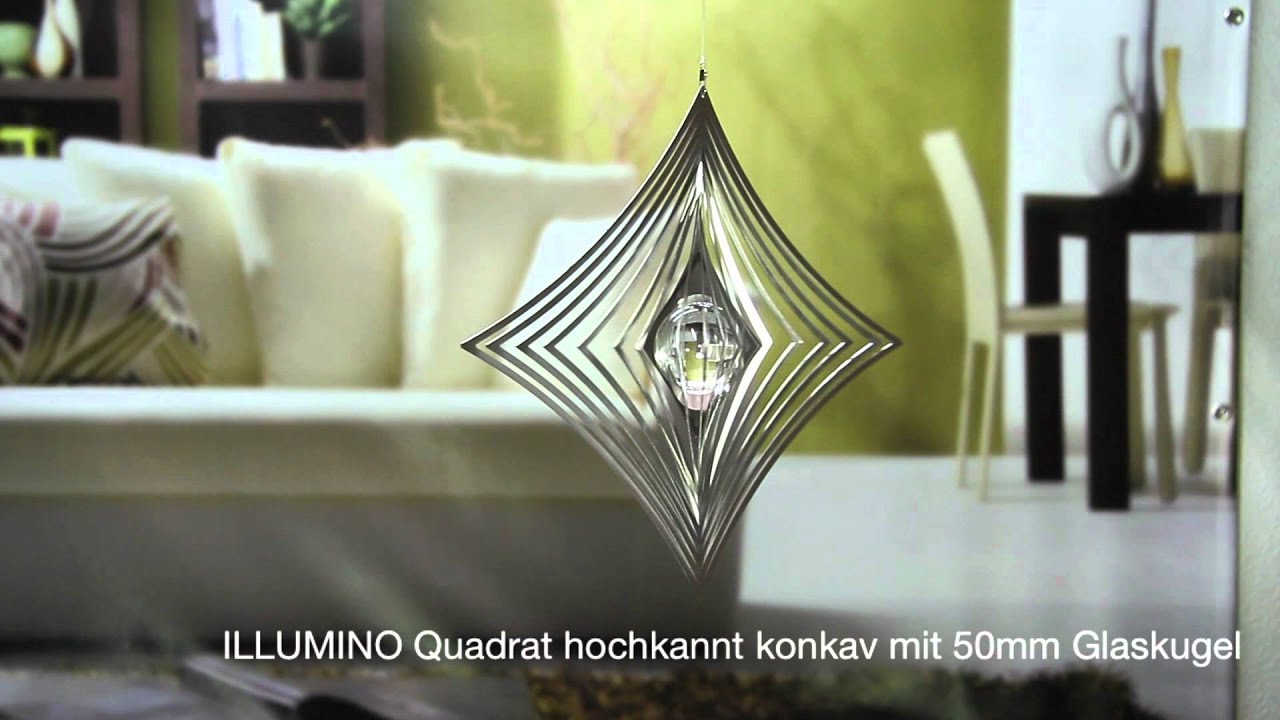 ILLUMINO Quadrat hochkant konkav mit  50mm Kugel