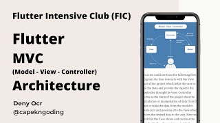 Flutter Architecture MVC Model View Controller - Flutter Intensive Club (FIC)