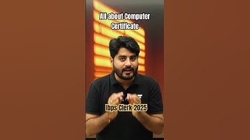 All about Computer certificate IBPS CLERK 2025 #ibpsclerk2025 #vishalsirog ￼