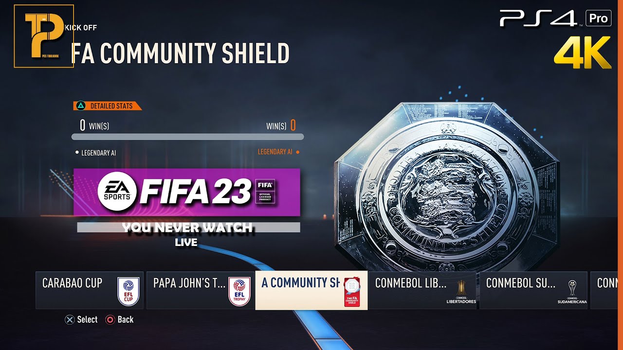 FIFA 23 - Man City vs Liverpool - FA Community Shield Final | PS4™ Pro Gameplay [4K60]