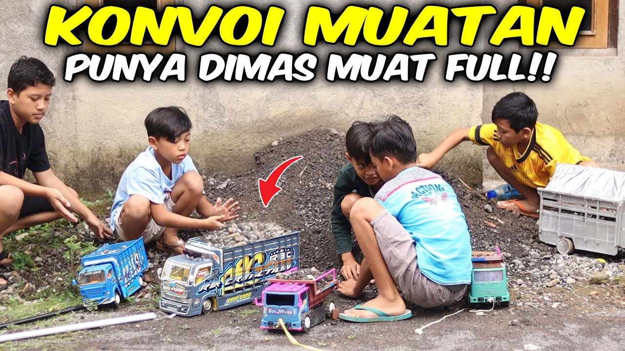 KONVOY MUATAN BATU PASIR!! DIMAS TRUCK NYA PALING BESAR