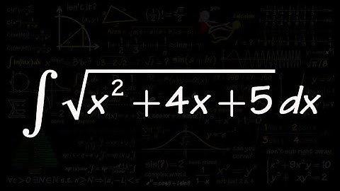 Q54, Integral of sqrt(x^2+4x+5), trig sub with completing the square