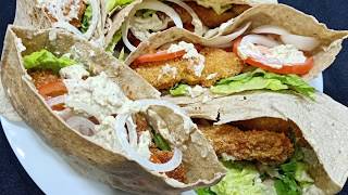 Lebanese Chicken Sandwich Recipes ألذ ساندوتش لبناني بالدجاج مع صلصة خاصة بالمطاعم الكبرى