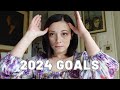 My 2024 Financial Goals &amp; No-Buy Year; Life Goals, YouTube Goals and Struggles