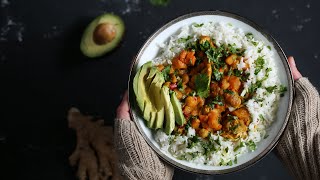 COCONUT CHICKEN CURRY + Basmati Rice | Creamy, Healthy, Delicious