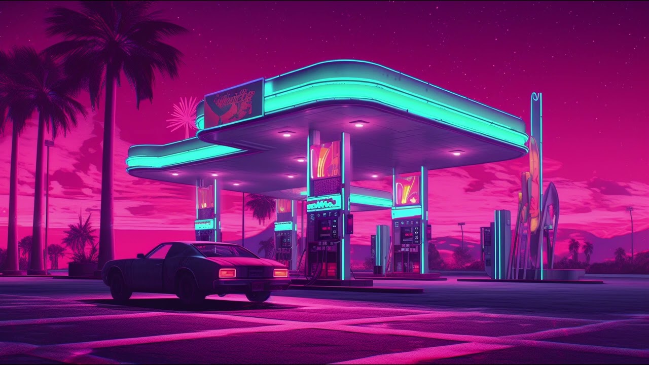 vaporwave los angeles gas station mixtape