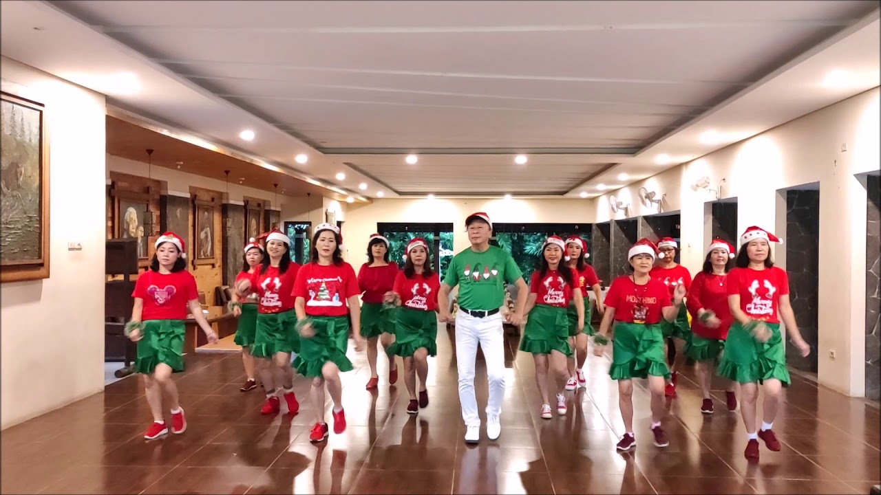 Jingle Bell Rock Line Dance ( Beginner ) New Sweety Linedance - YouTube