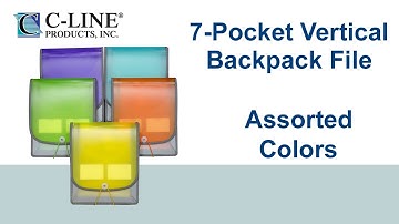 7-Pocket Vertical Backpack File - C-Line Products - 58700