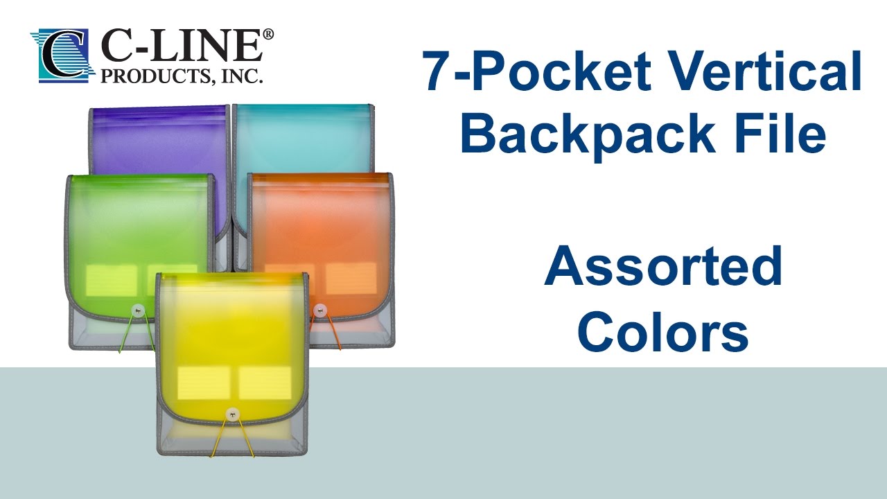 Blue Color Will Vary or Black Asstd Colors Better Office Products Vertical Expanding 6 Pocket Backpack File for Easy Backpack Access Letter Size Multicolored Pockets and Tabs 1 Piece Red 