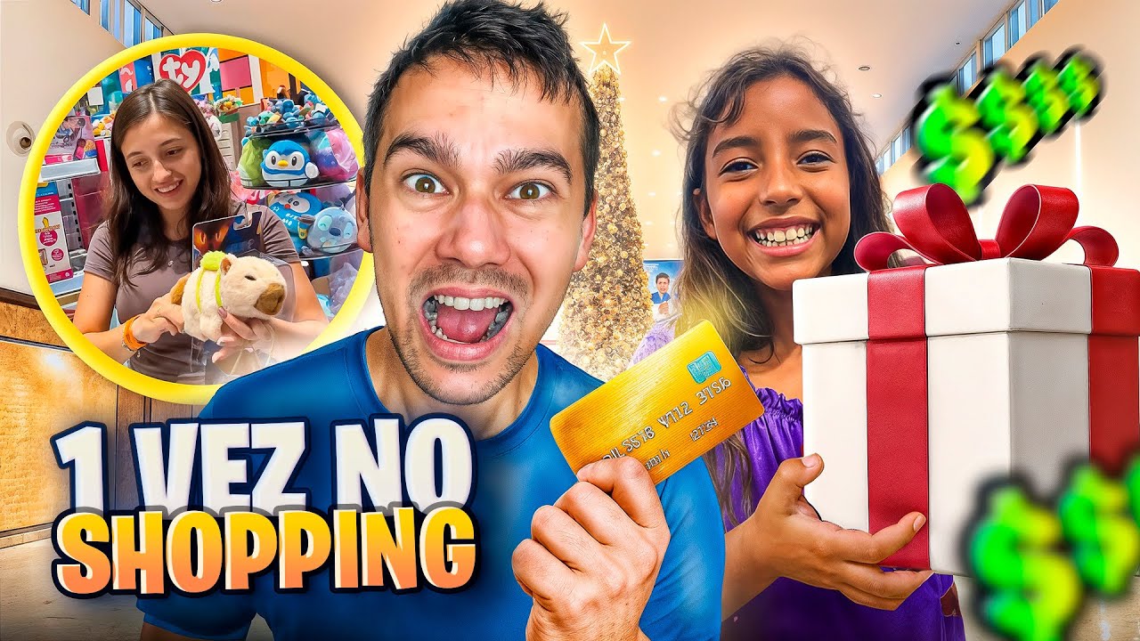 LEVEI MINHA SOBRINHA NO SHOPPING PELA PRIMEIRA VEZ!