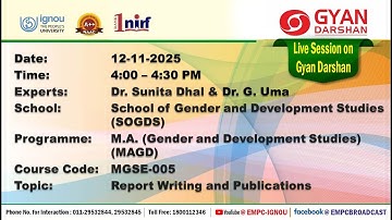 Report Writing and Publications