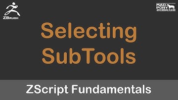 ZScript Fundamentals - Selecting SubTools