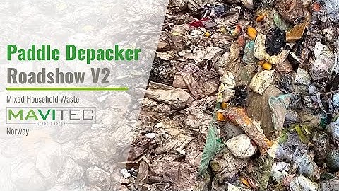 Mavitec Paddle Depacker Roadshow V2 - Organic Household & Paperbags & Commercial waste - Norway