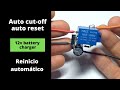 Novo fim de carga 12v RESET AUTOMÁTICO - P/ carregador de baterias ou painel solar de até 150w