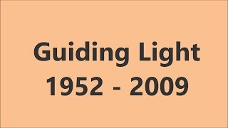 Guiding Light Opening Compilation