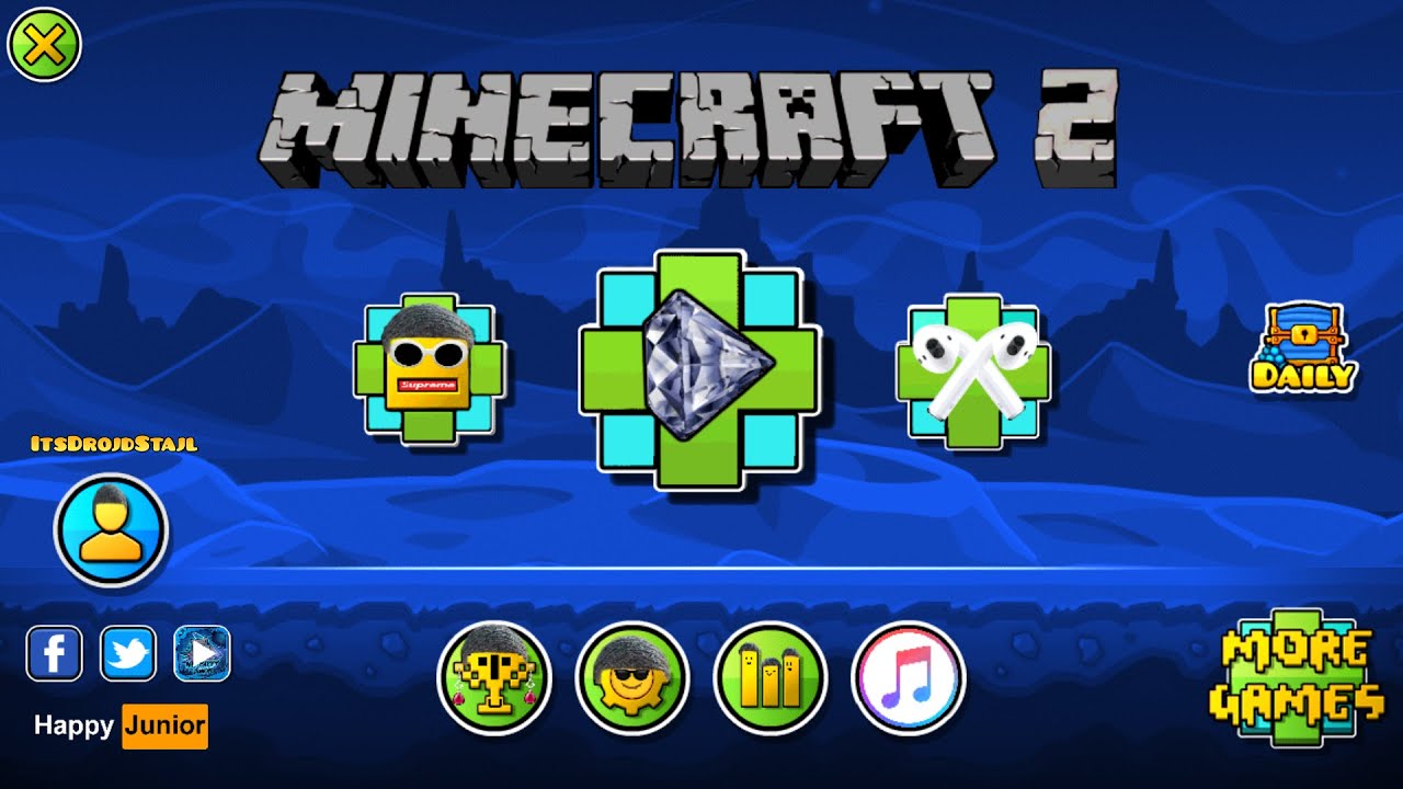 Minecraft 2 (KLIKBEJT) | Geometry dash All RobTop demon levels with ...