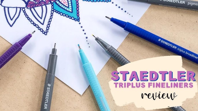 STAEDTLER TRIPLUS FINELINERS 💜 Swatching my Triplus fineliner collection