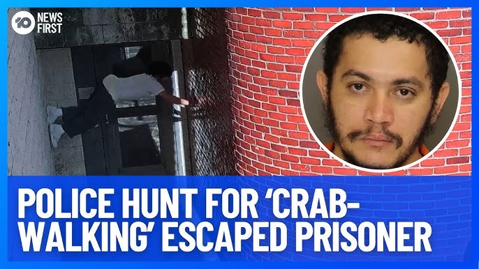 Watch: Inmate crab-walks to escape Pennsylvania prison