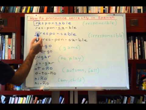 Free Spanish Lessons 262: Spanish phonetics